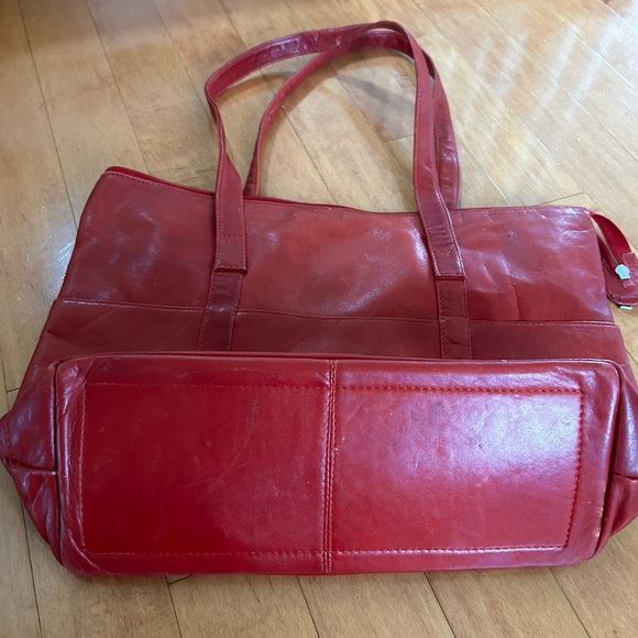 Wilson Vintage Red leather bag - Picture 3 of 5